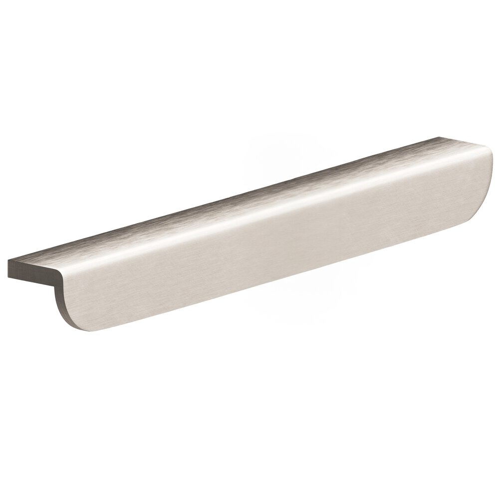 Colonial Bronze 8" Centers 10" Overall L-Shaped Edge Pull With Rounded Ends In Matte Satin Nickel