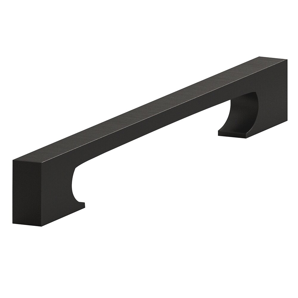 Colonial Bronze 6" Centers Cabinet Pull Hand Finished in Satin Black