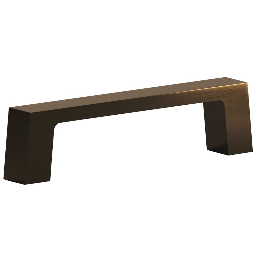 Colonial Bronze 3" Centers Rectangular Pull in Unlacquered Oil Rubbed Bronze