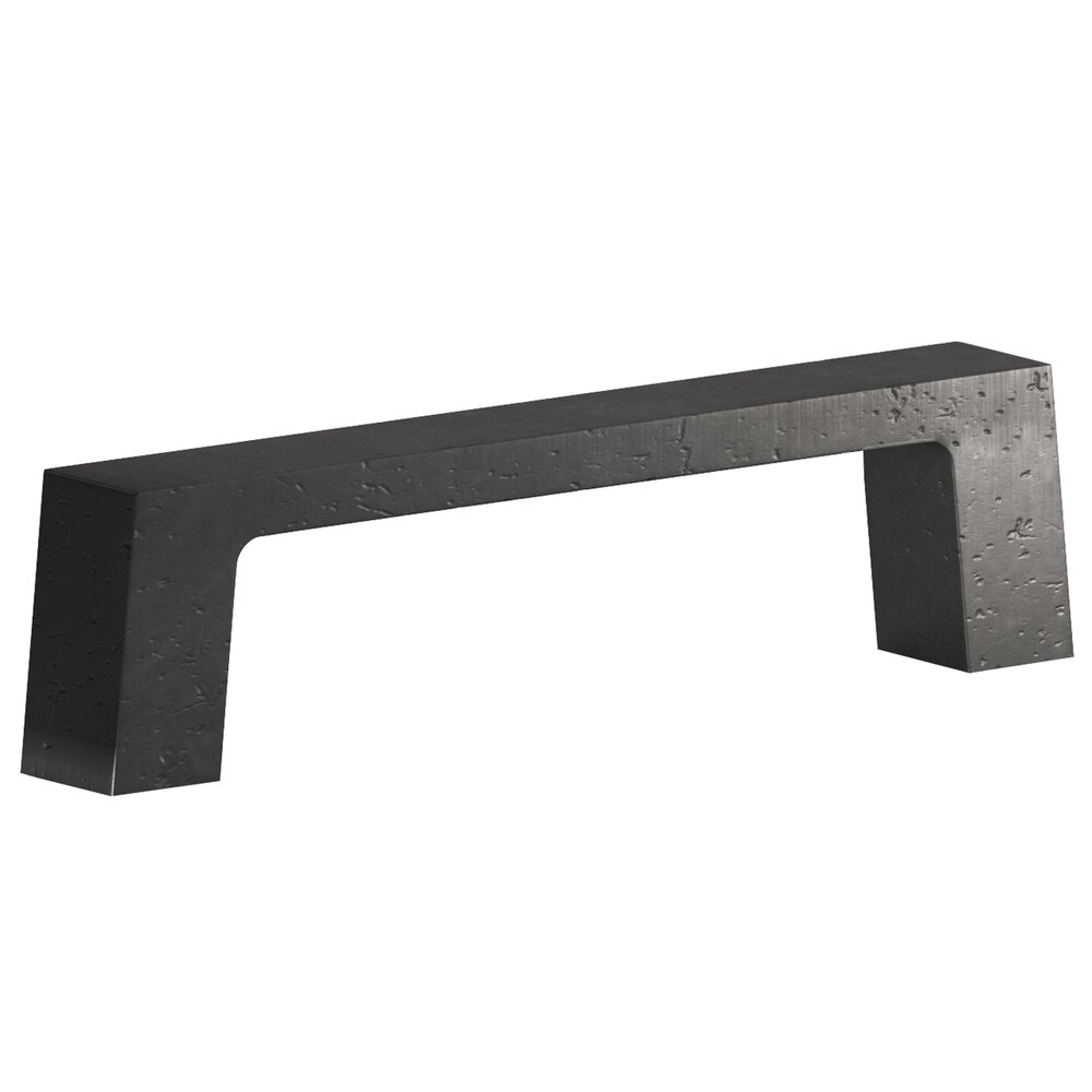 Colonial Bronze 3" Centers rectangular pull in Distressed Black