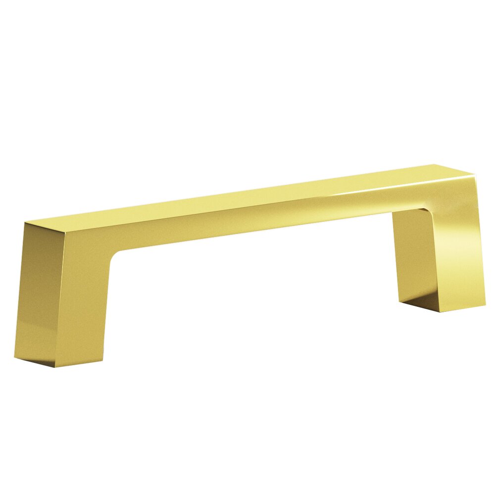 Colonial Bronze 3 1/2" Centers Rectangular Pull in French Gold