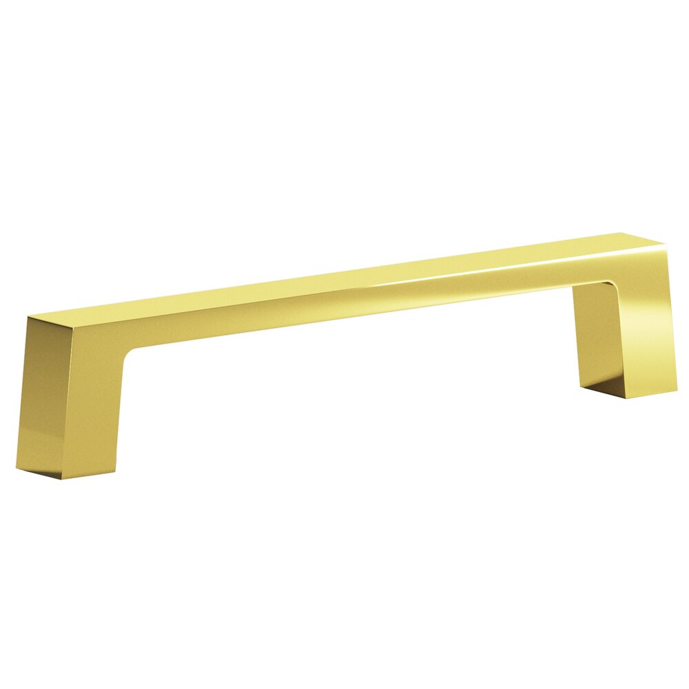 Colonial Bronze 4" Centers Rectangular Pull in French Gold