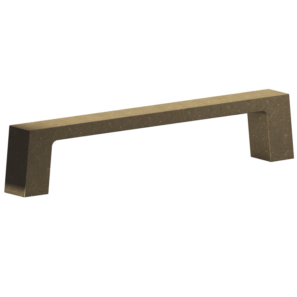Colonial Bronze 4" Centers Rectangular Pull in Distressed Oil Rubbed Bronze
