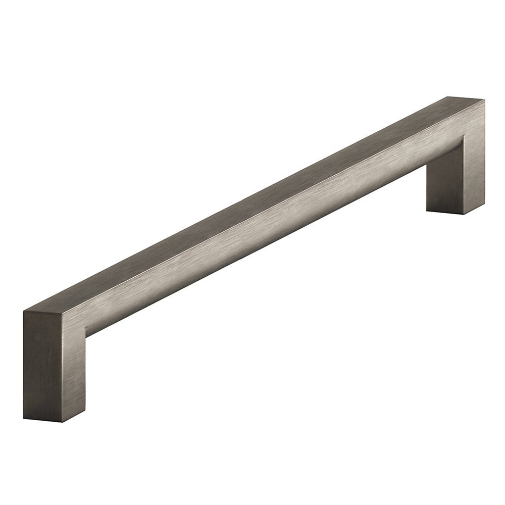 Colonial Bronze 8" Centers Rectangular Pull in Matte Pewter