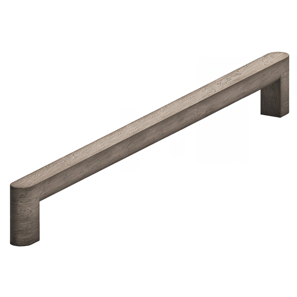 Colonial Bronze 10" Centers Square Cabinet Pull With Rounded Back And Ends In Distressed Pewter