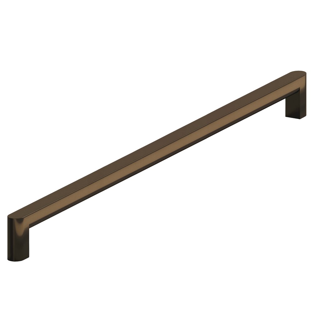 Colonial Bronze 18" Centers Square Appliance/Oversized Pull With Rounded Back And Ends In Oil Rubbed Bronze