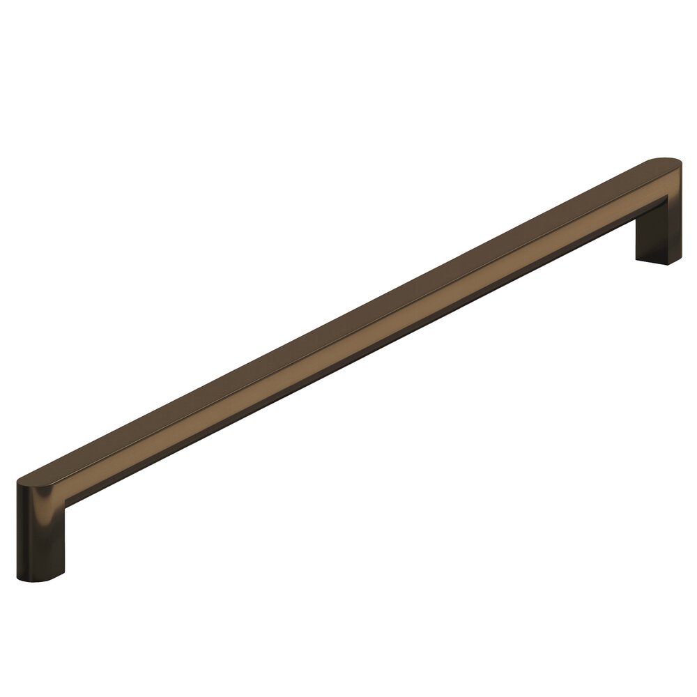 Colonial Bronze 18" Centers Square Appliance/Oversized Pull With Rounded Back And Ends In Unlacquered Oil Rubbed Bronze