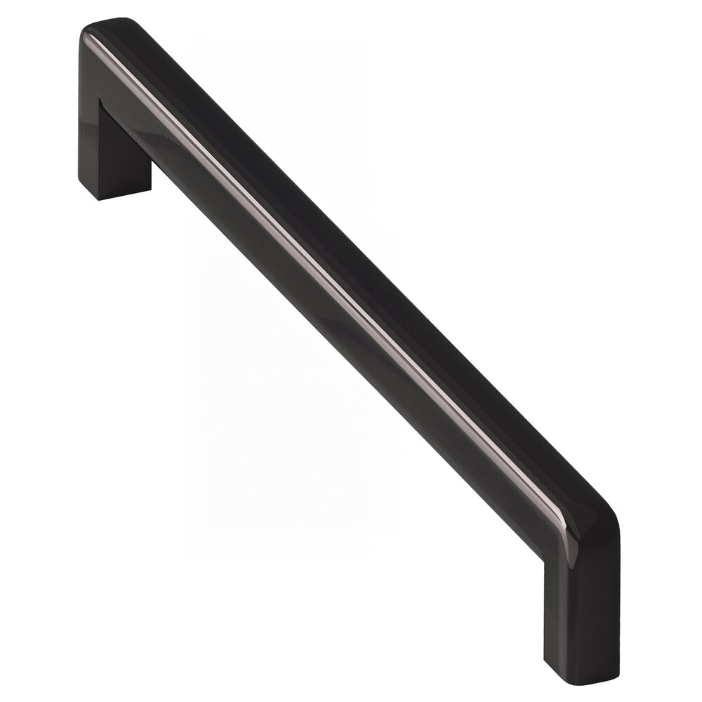 Colonial Bronze 10" Centers Square Cabinet Pull With Rounded Back And Radiused Edges In Satin Black