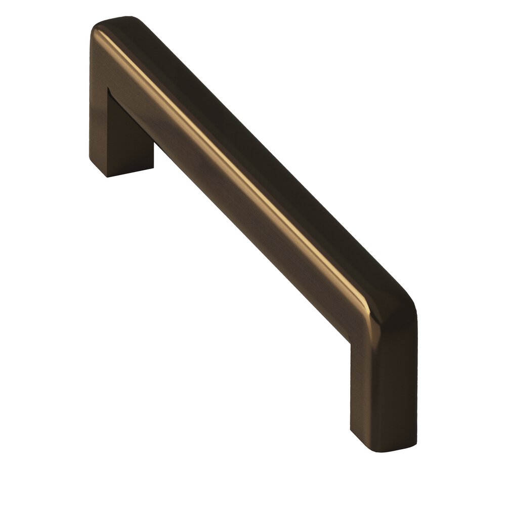 Colonial Bronze 6" Centers Square Cabinet Pull With Rounded Back And Radiused Edges In Oil Rubbed Bronze