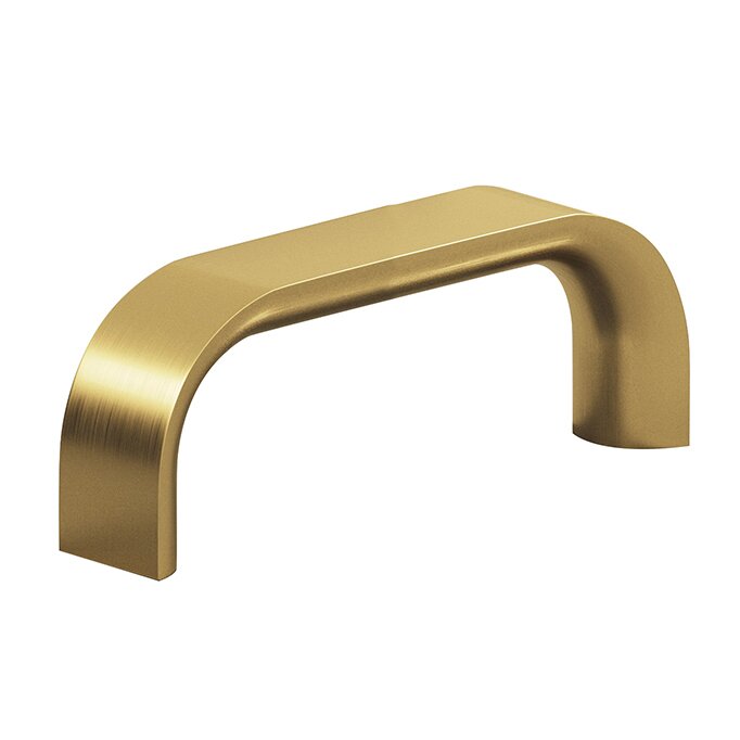 Colonial Bronze 3" Centers Pull in Unlacquered Satin Brass