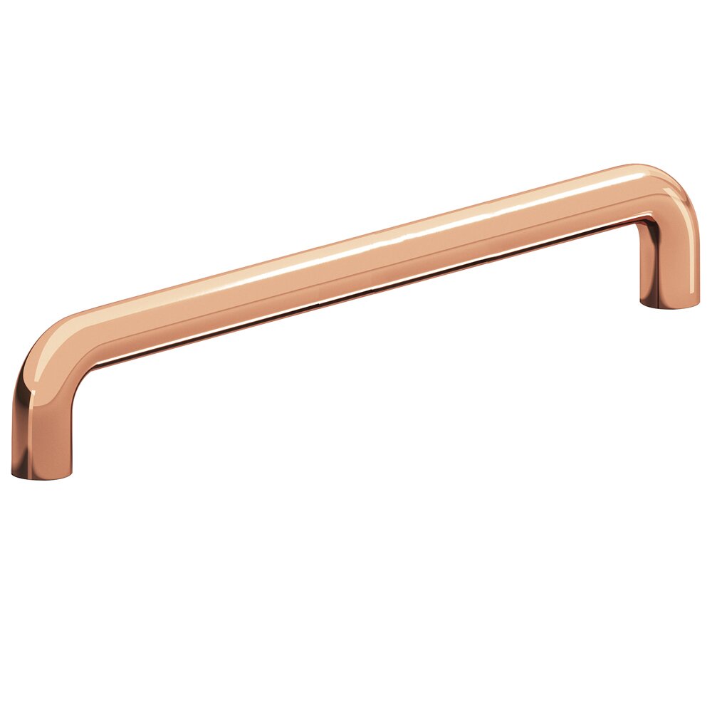 Colonial Bronze 8" Centers Low Clearance Appliance/Oversized Pull in Polished Copper
