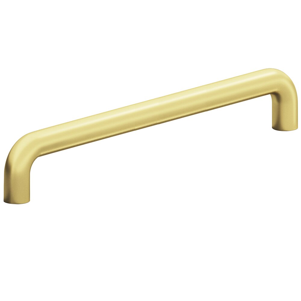 Colonial Bronze 8" Centers Low Clearance Appliance Pull in Matte Satin Brass