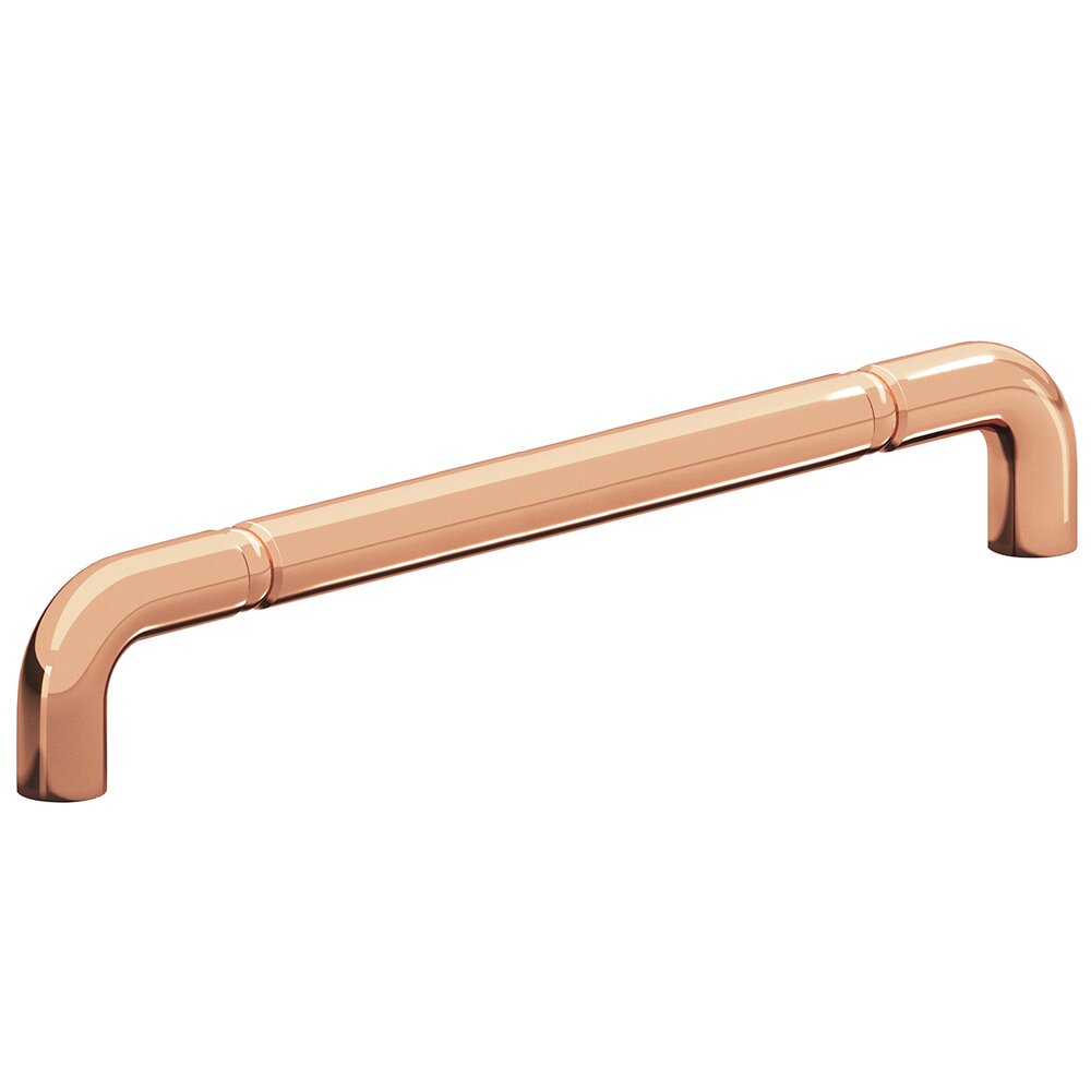 Colonial Bronze 8" Centers Beaded Low Clearance Appliance/Oversized Pull in Polished Copper