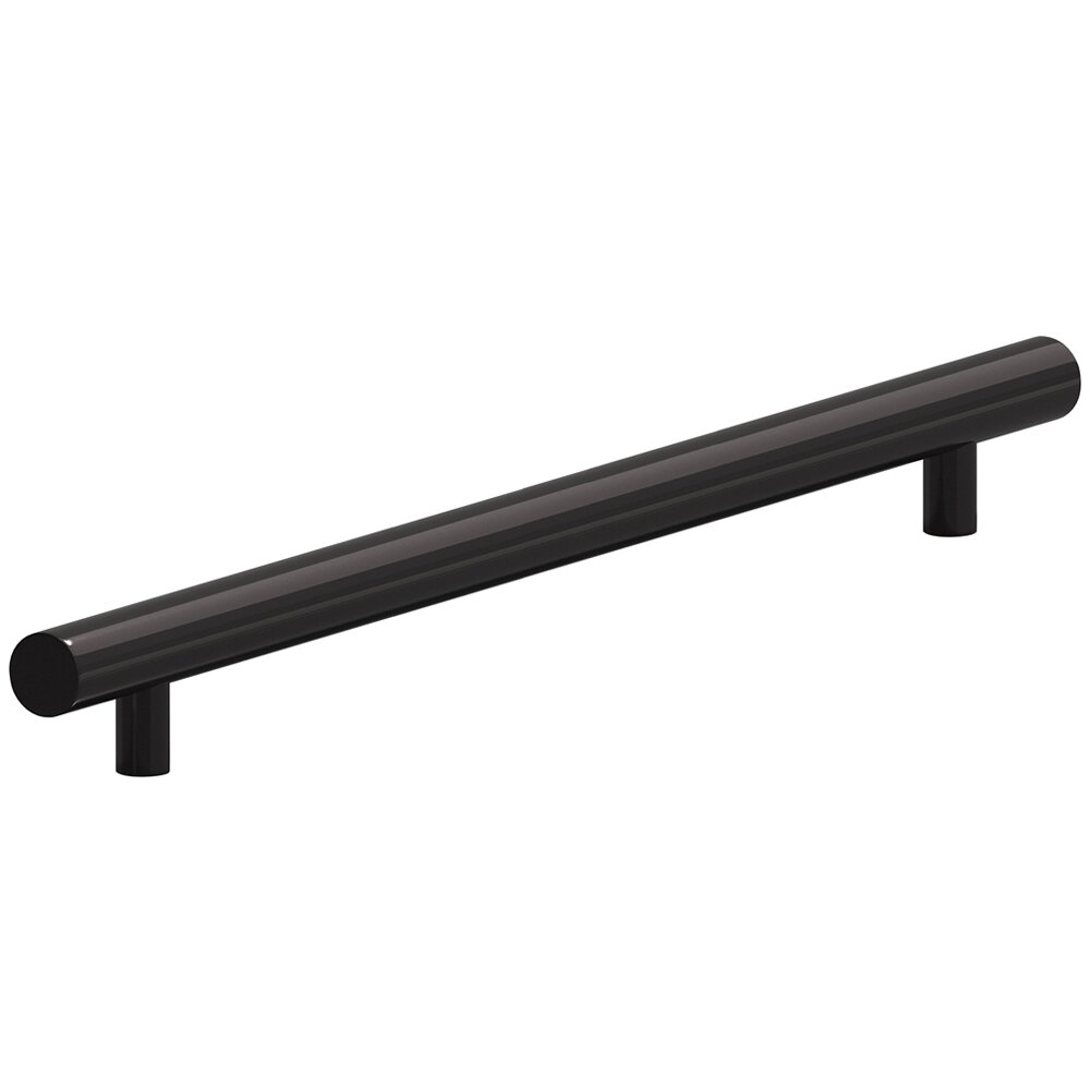 Colonial Bronze 18" Centers Low Clearance European Bar Pull in Satin Black