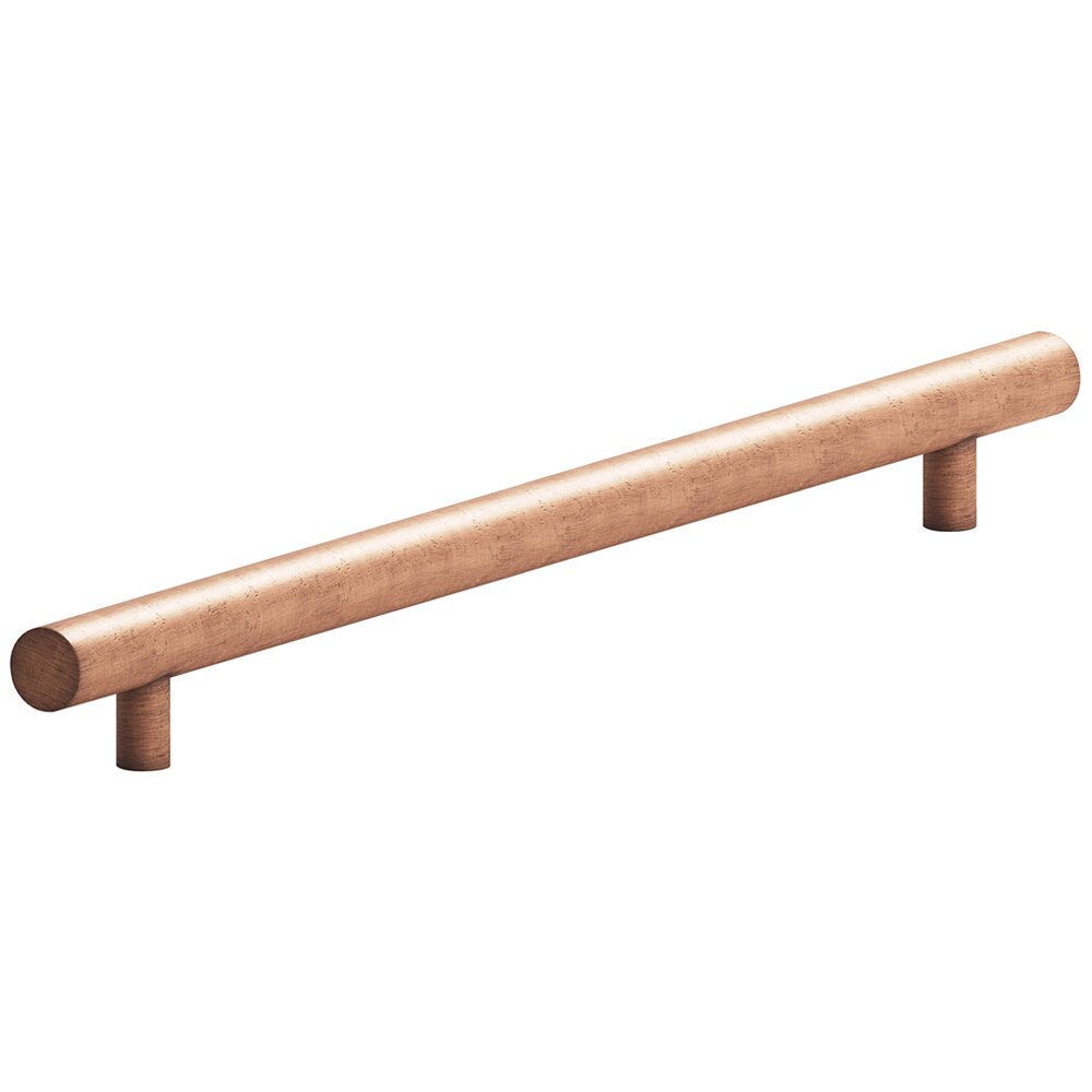 Colonial Bronze 18" Centers Low Clearance European Bar Pull in Distressed Antique Copper