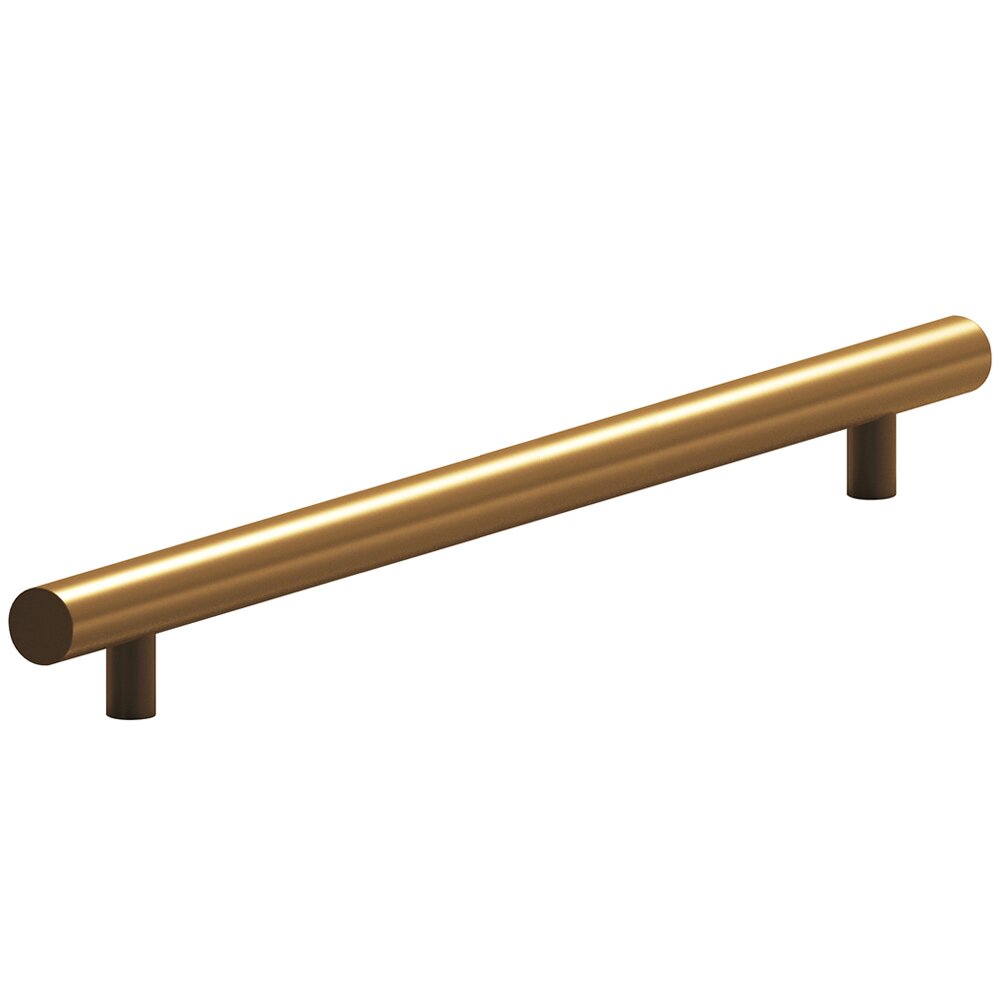 Colonial Bronze 18" Centers Low Clearance European Bar Pull in Matte Light Statuary Bronze