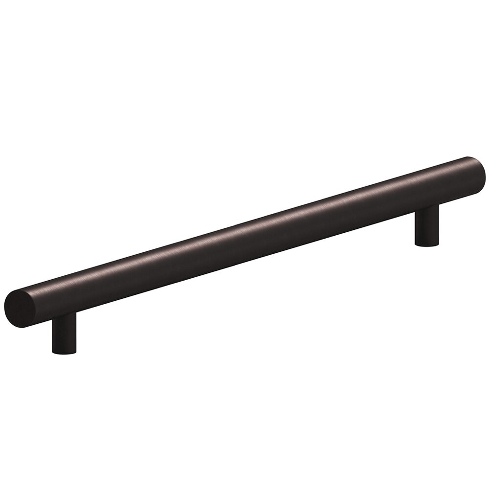 Colonial Bronze 18" Centers Low Clearance European Bar Pull in Matte Dark Statuary Bronze