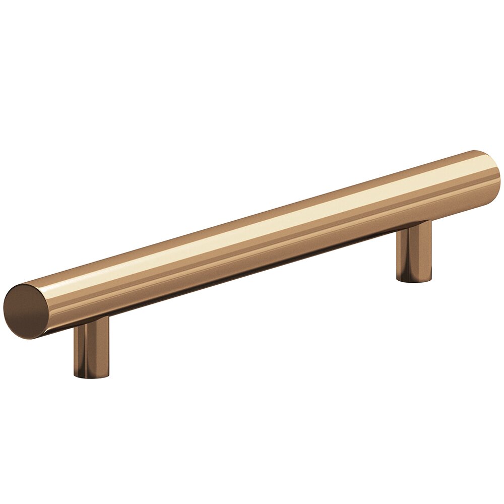 Colonial Bronze 6" Centers Low Clearance Pull in Polished Bronze