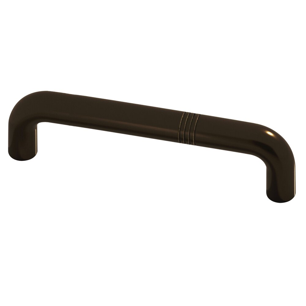 Colonial Bronze 6" Centers Ringed Pull in Unlacquered Oil Rubbed Bronze