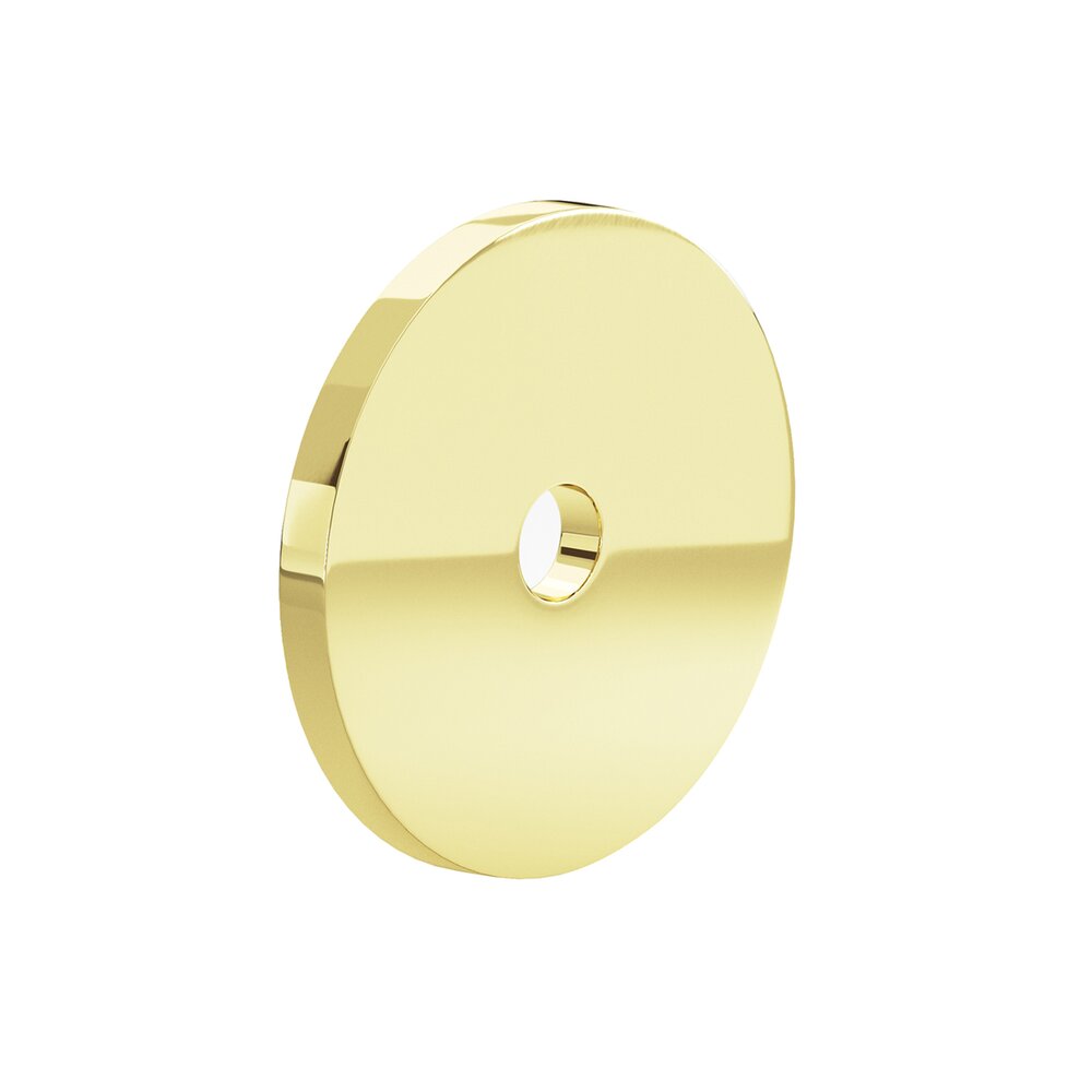 Colonial Bronze 5/8" Diameter Backplate in Polished Brass
