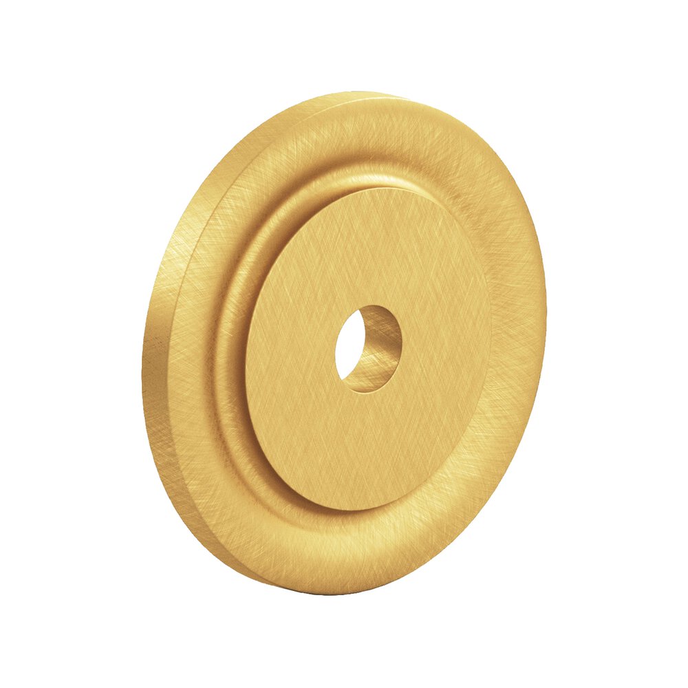 Colonial Bronze 1 3/4" Diameter Backplate in Weathered Brass