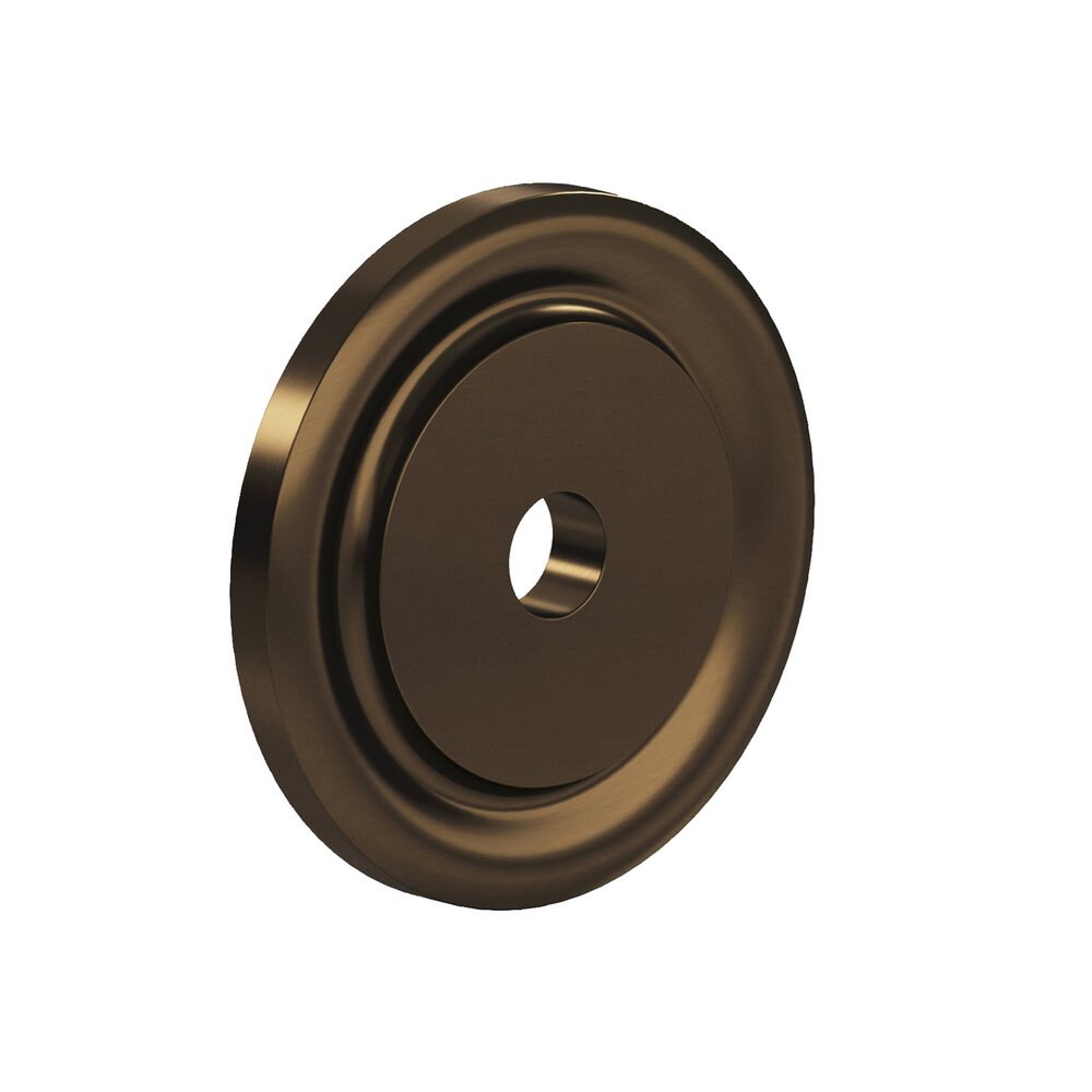Colonial Bronze 1 1/2" Diameter Backplate in Unlacquered Oil Rubbed Bronze