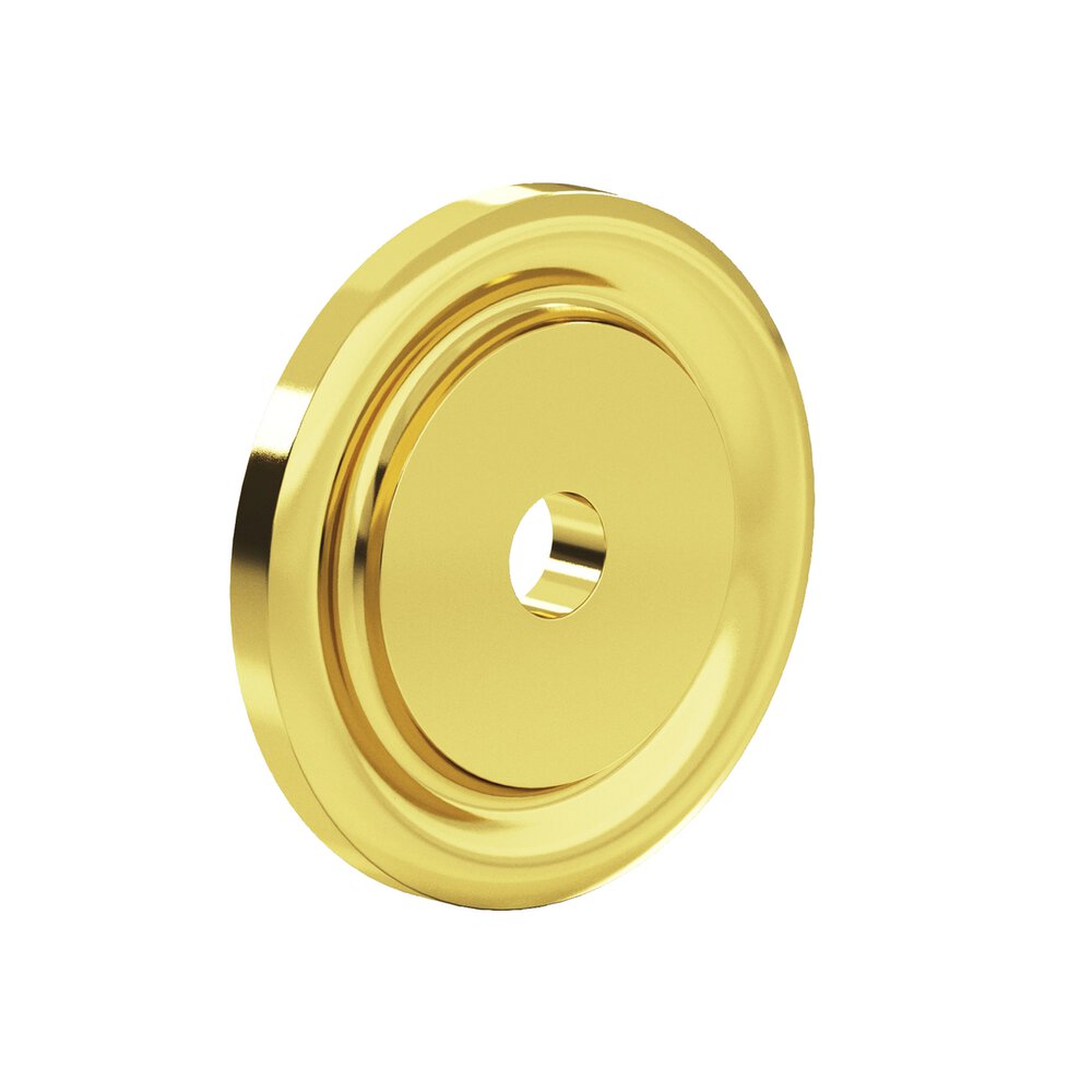 Colonial Bronze 1 1/2" Diameter Backplate in French Gold