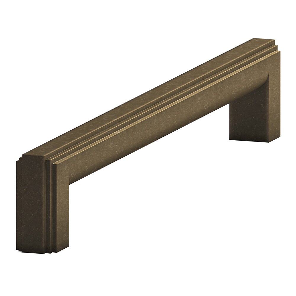 Colonial Bronze 6" Centers Cabinet Pull Hand Finished in Distressed Oil Rubbed Bronze