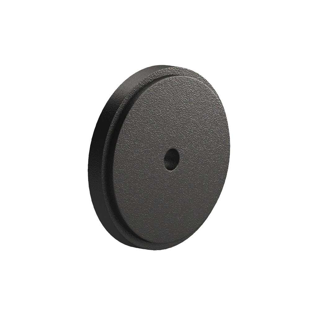 Colonial Bronze 1.25" Diameter Round Stepped Backplate In Frost Black™