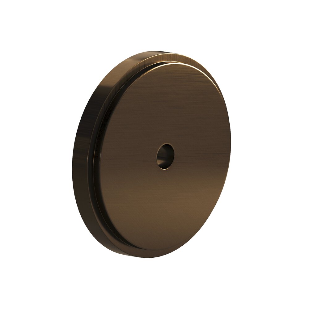 Colonial Bronze 1.5" Diameter Round Stepped Backplate In Oil Rubbed Bronze