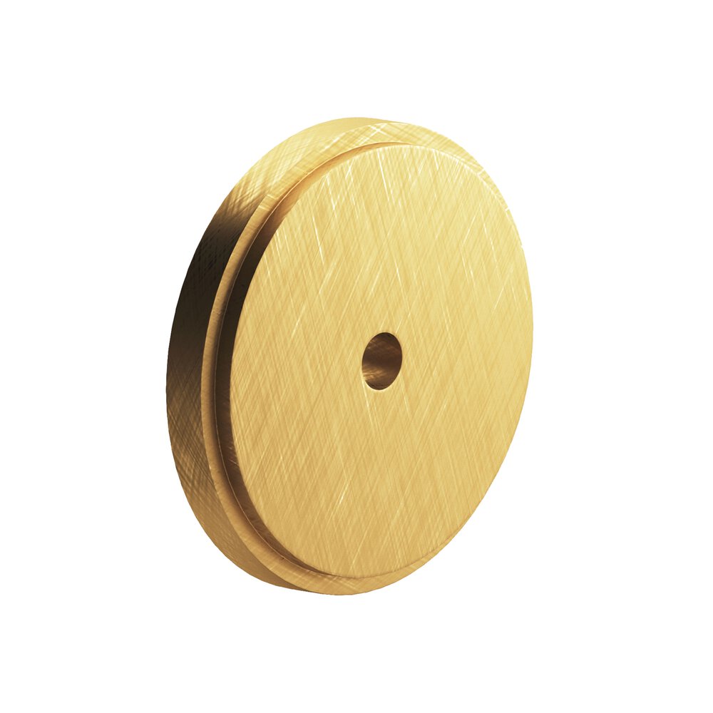 Colonial Bronze 1.5" Diameter Round Stepped Backplate In Weathered Brass
