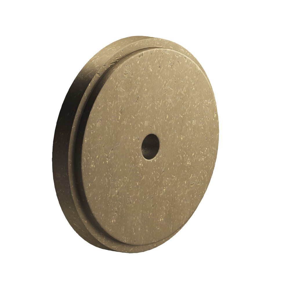 Colonial Bronze 1.75" Diameter Round Stepped Backplate In Distressed Oil Rubbed Bronze