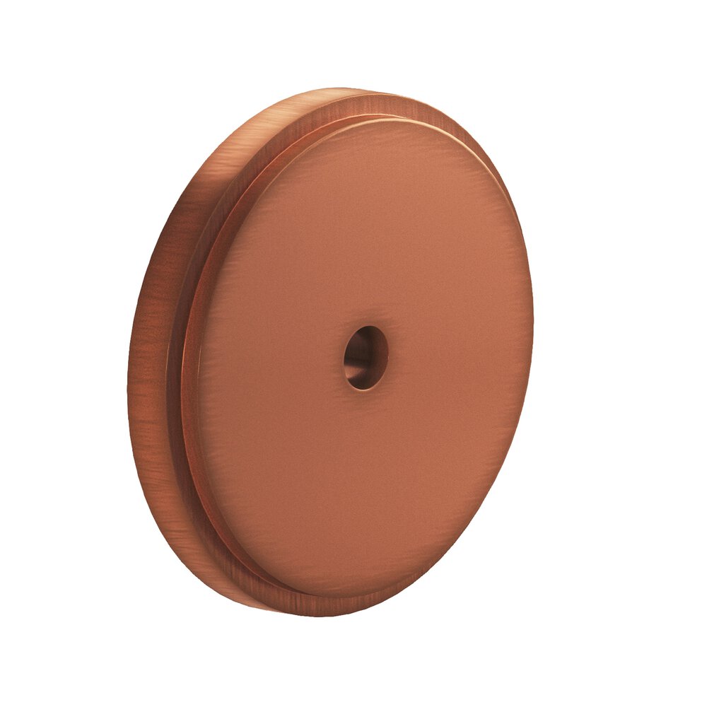 Colonial Bronze 1.75" Diameter Round Stepped Backplate In Matte Antique Copper