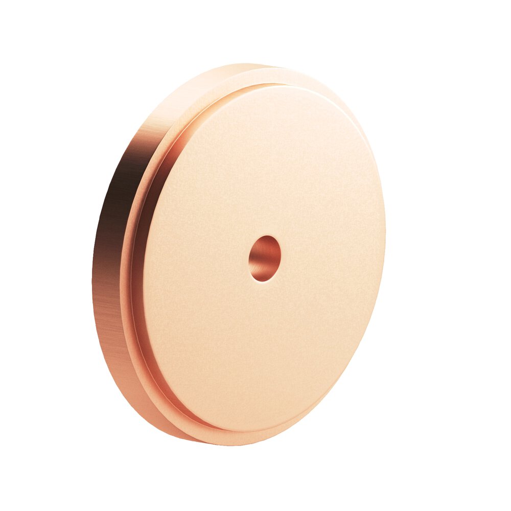 Colonial Bronze 1.75" Diameter Round Stepped Backplate In Matte Satin Copper