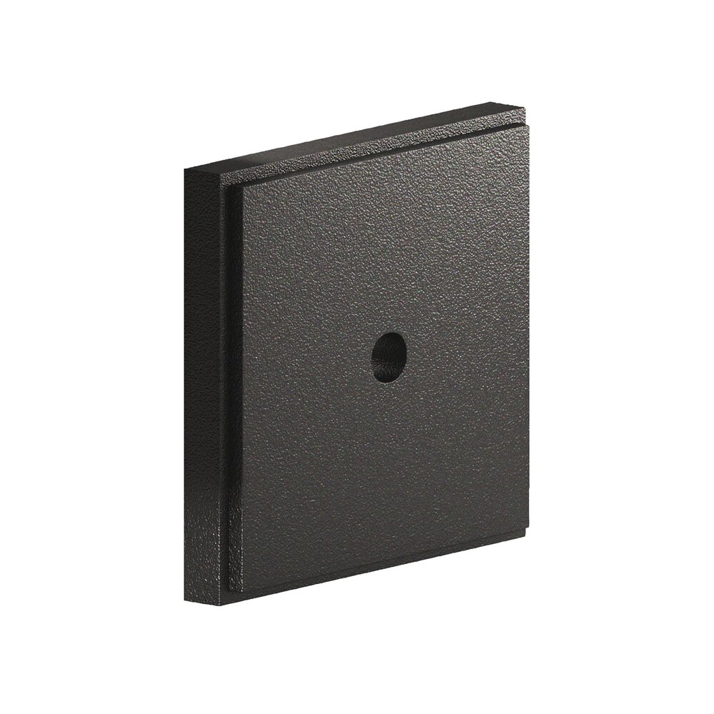 Colonial Bronze 1.5" Square Stepped Backplate In Frost Black™