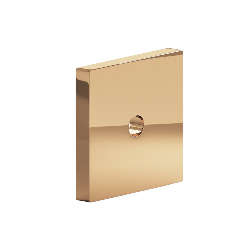 Colonial Bronze 1.25" Square Backplate In Polished Bronze