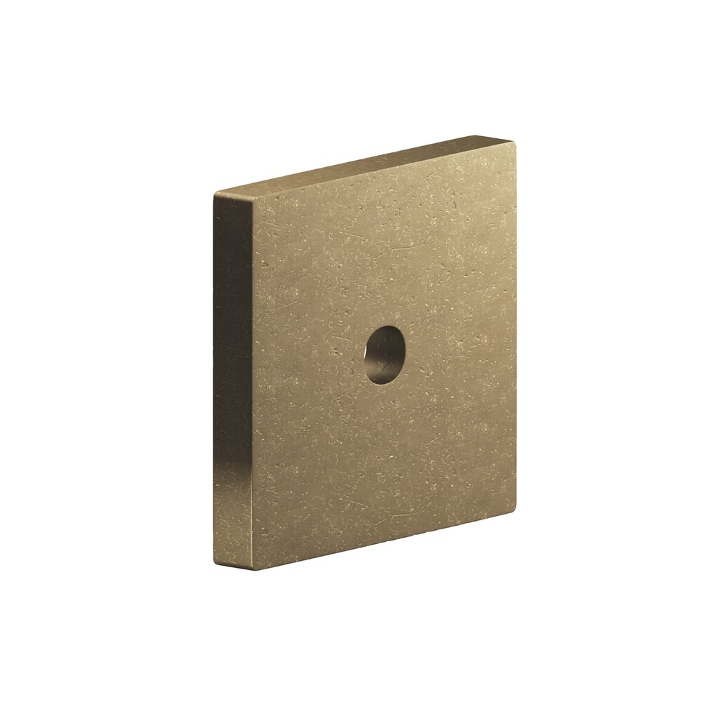 Colonial Bronze 1.25" Square Backplate In Distressed Oil Rubbed Bronze