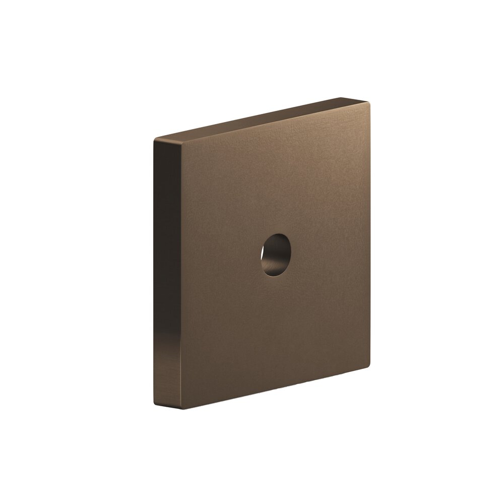 Colonial Bronze 1.25" Square Backplate In Heritage Bronze