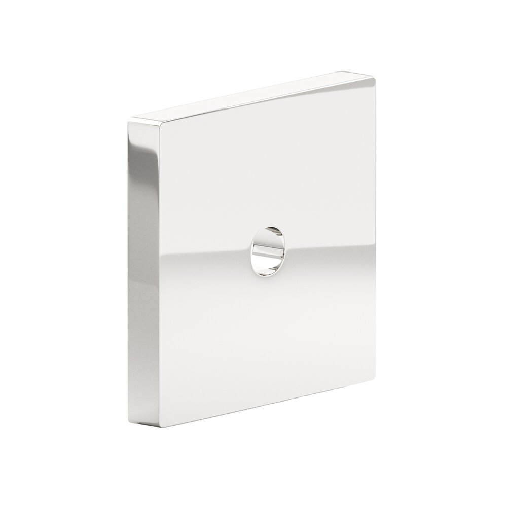 Colonial Bronze 1.5" Square Backplate In Polished Nickel
