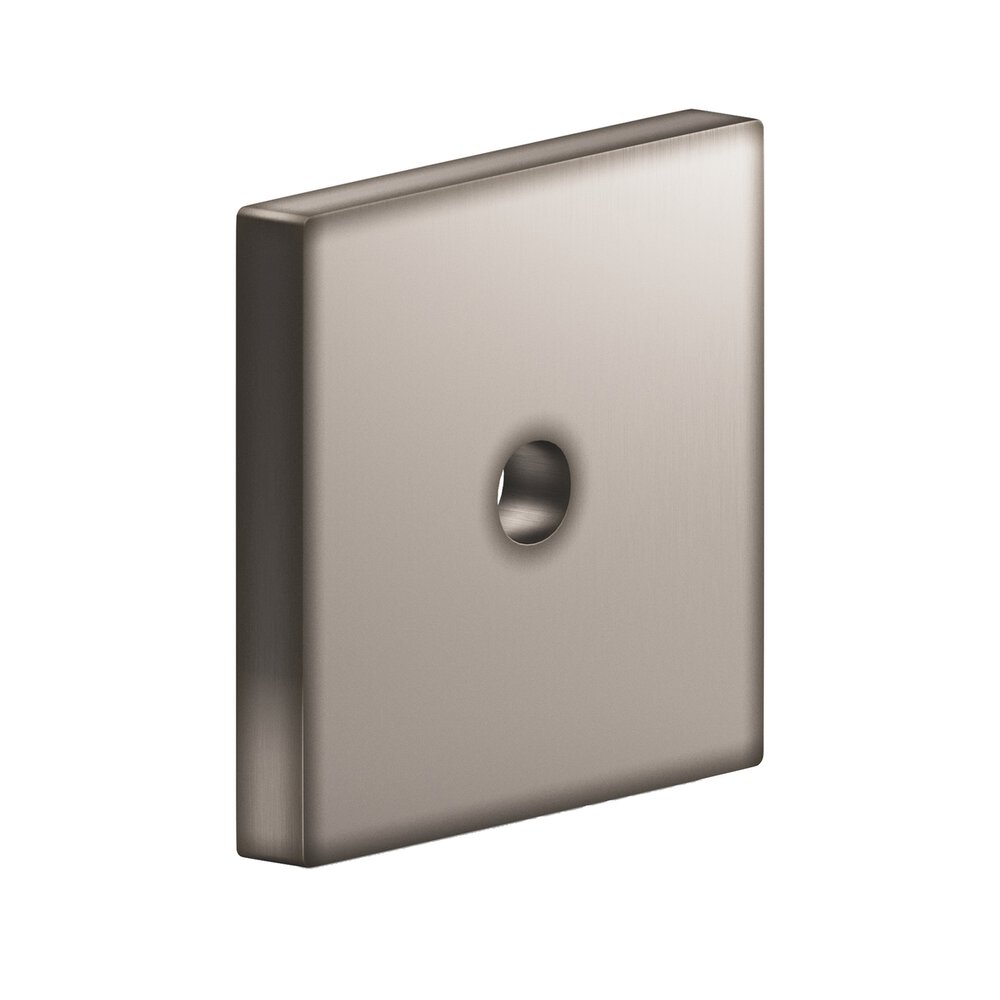 Colonial Bronze 1.75" Square Backplate In Pewter