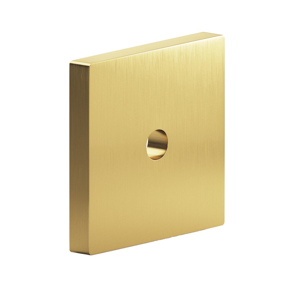 Colonial Bronze 1.75" Square Backplate In Unlacquered Satin Brass