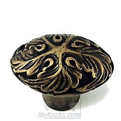 Copia Bronze Oval Knob in Antique Bronze
