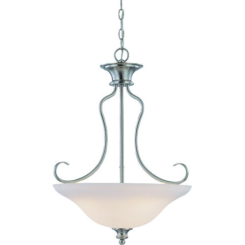 Craftmade 20 1/2" Pendant Light in Satin Nickel with Pressured Glass