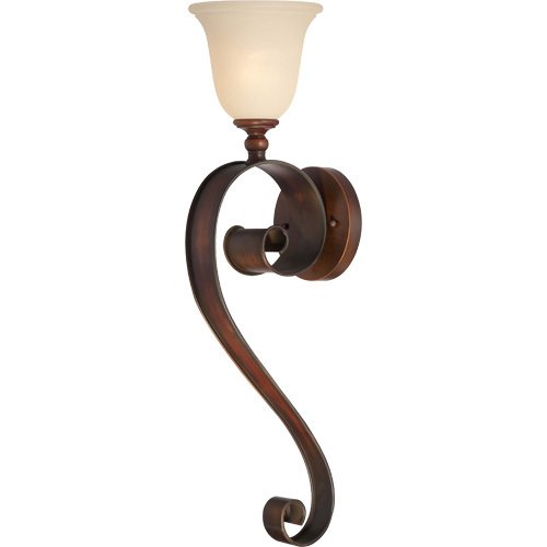 Craftmade Single Wall Sconce in Spanish Bronze with Opal Glass