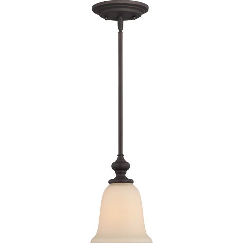 Craftmade 6" Pendant Light in Gothic Bronze with Creamy Frost Glass