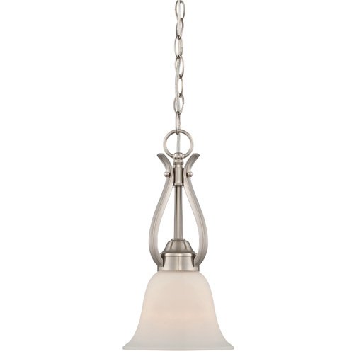 Craftmade 7" Pendant Light in Brushed Nickel with Frost White Glass