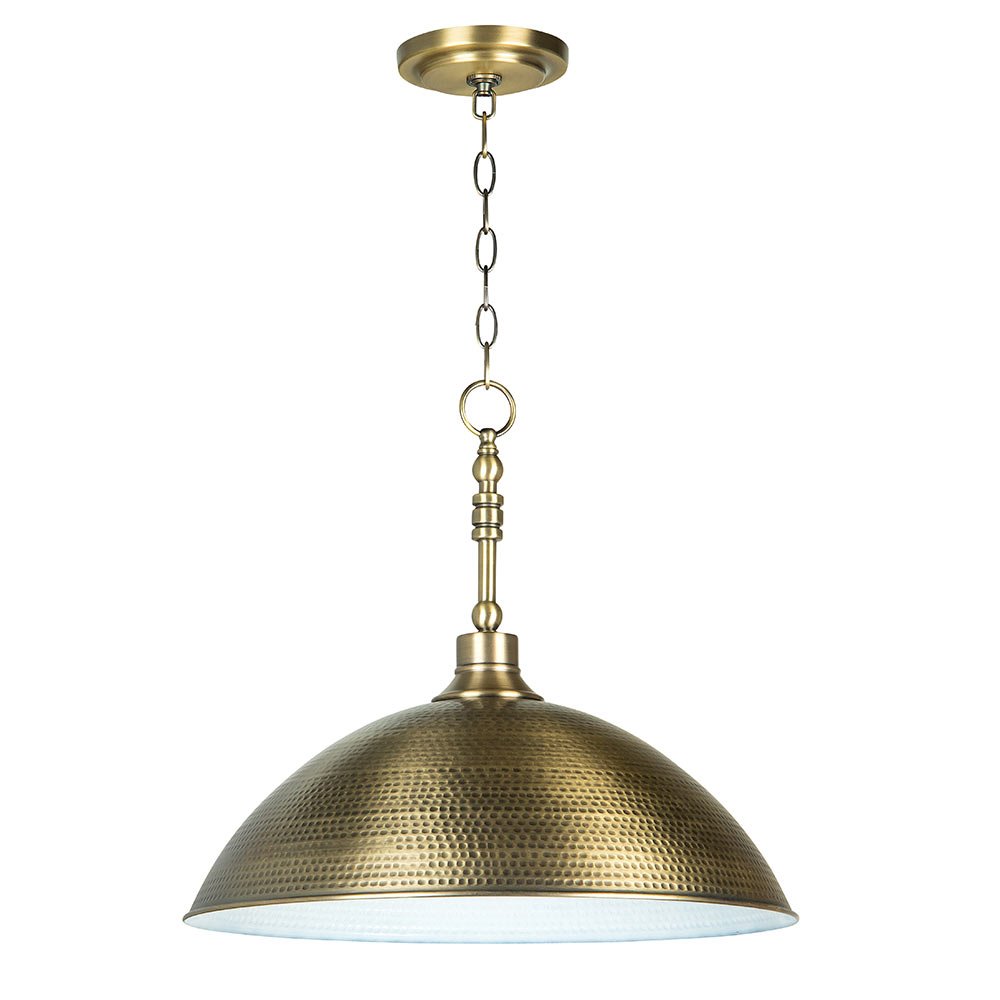 Craftmade 1 Light Large Pendant in Legacy Brass