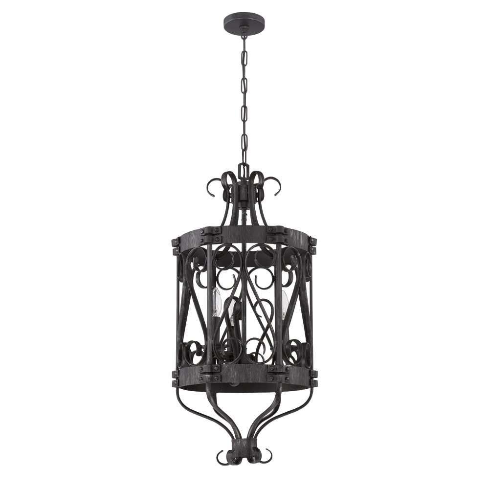 Craftmade 3 Light Foyer Chandelier in Charcoal