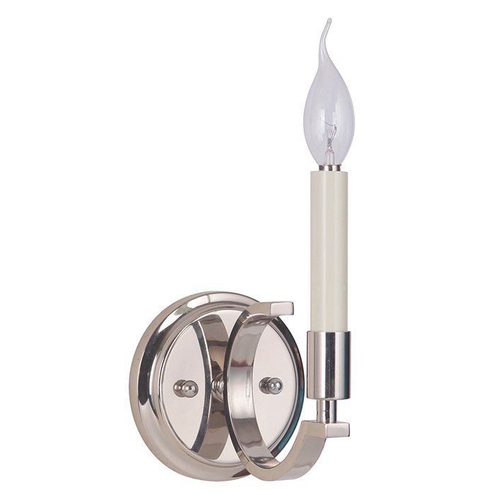 Craftmade 1 Light Wall Sconce in Polished Nickel