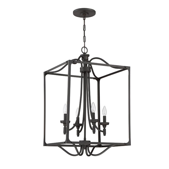 Craftmade 4 Light Foyer in Aged Bronze Brushed